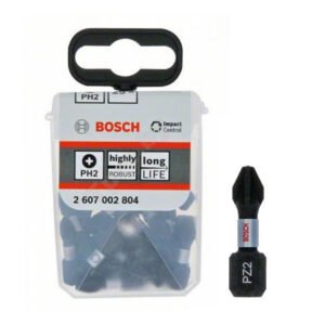 Bosch PZ2 25mm Impact Screwdriver Bits - Pack of 25