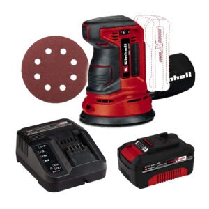Einhell TE-RS 18 Li 18V 125mm Rotating Sander, 1x 4.0Ah Battery & Charger