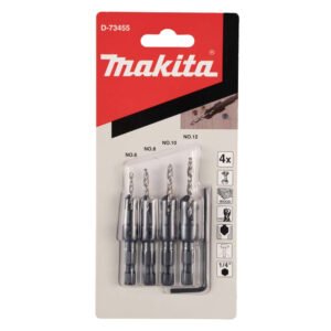 Makita Countersink 4 Piece Drill Bit Set