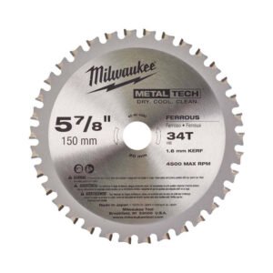 Milwaukee 48404080 150mm x 20mm 34T Metal Saw Blade