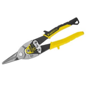 Stanley MaxSteel Aviation Snips (Yellow Straight Cut)