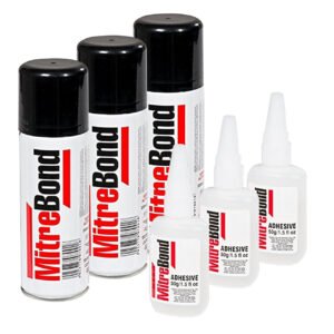 Unika MitreBond Rapid Aerosol Activator & Adhesive - Pack of 3